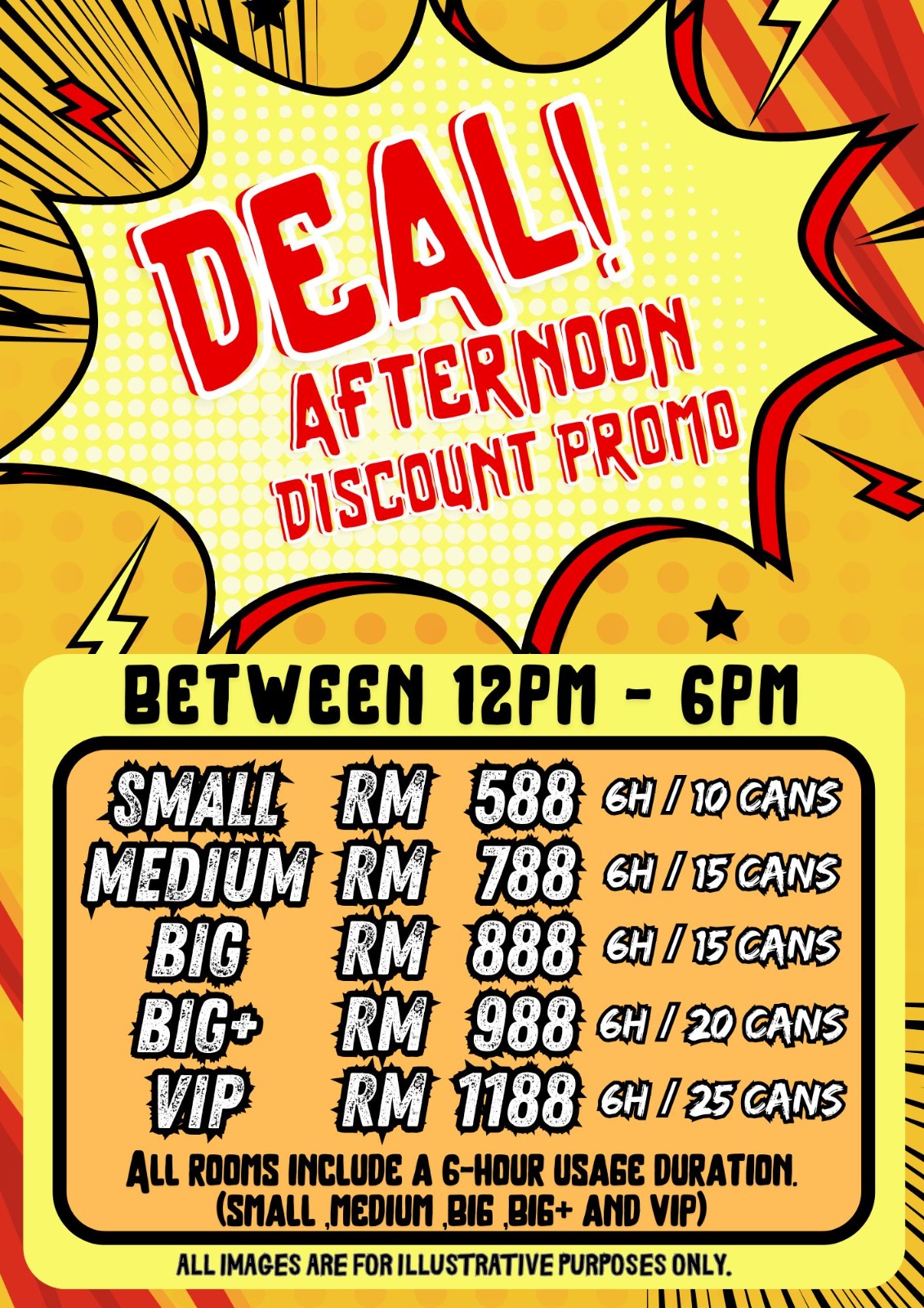 POSEIDON KTV Menu - Room Packages and Pricing
